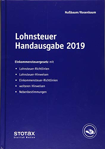 Stock image for Lohnsteuer Handausgabe 2019 for sale by medimops