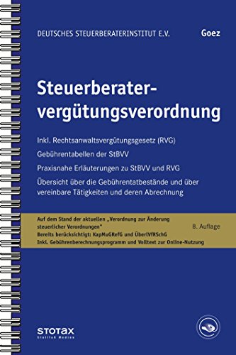 9783083710097: Steuerberatervergƒtungsverordnung