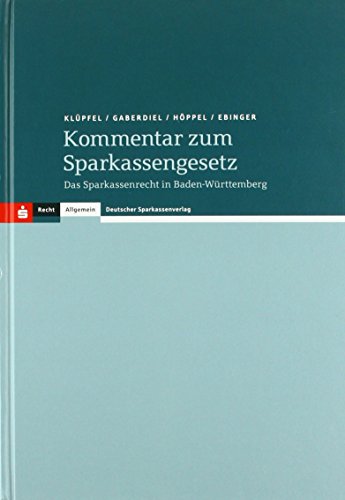 Beispielbild fr Kommentar zum Sparkassengesetz: Das Sparkassenrecht in Baden-Wrttemberg zum Verkauf von medimops