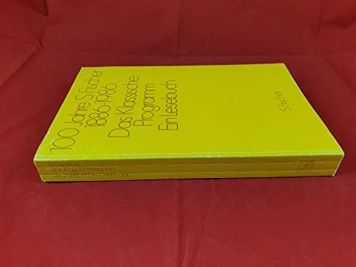 100 Jahre S. Fischer 1886 - 1986; Das Klassische Programm - Ein Lesebuch - die Texte für dieses L...