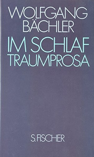 Beispielbild fr Im Schlaf. Traumprosa zum Verkauf von German Book Center N.A. Inc.