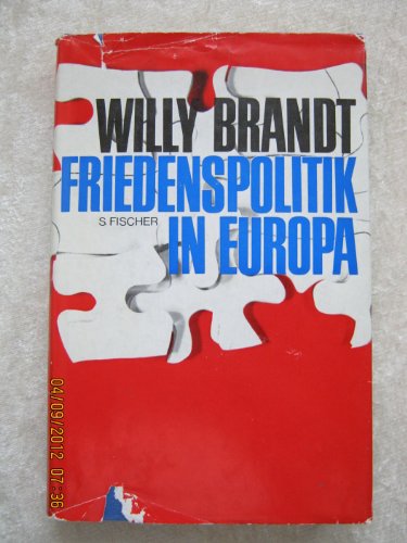 Beispielbild für Friedenspolitik in Europa. zum Verkauf von Bernhard Kiewel Rare Books