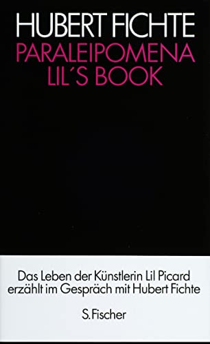 Beispielbild fr Die Geschichte der Empfindlichkeit: Paraleipomena Lil's Book zum Verkauf von medimops