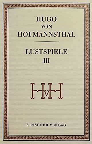 9783100315182: Gesammelte Werke in Einzelausgaben.: Lustspiele III