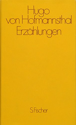 Erzählungen, - Hofmannsthal, Hugo von
