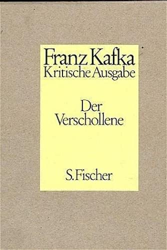 Beispielbild fr Der Verschollene. Kritische Ausgabe. Neuausgabe von ' Amerika'. Text- und Apparatband. zum Verkauf von GF Books, Inc.