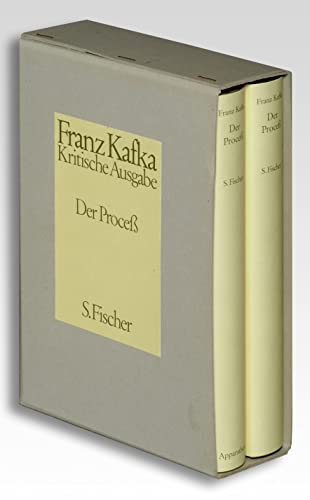 Der ProceÃŸ ( Prozess). Kritische Ausgabe: Textband / Apparatband. Schriften, TagebÃ¼cher, Briefe (Franz Kafka, Schriften - TagebÃ¼cher - Briefe. Kritische Ausgabe) (9783100381286) by Kafka, Franz