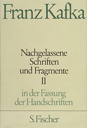 Beispielbild fr Nachgelassene Schriften und Fragmente II zum Verkauf von Blackwell's