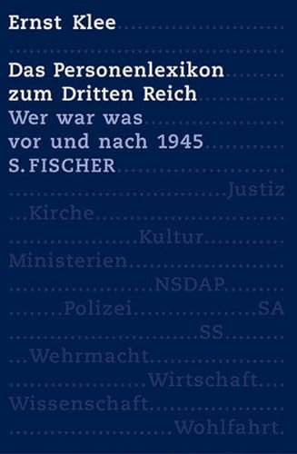 Beispielbild für Das Personenlexikon zum Dritten Reich. Wer war was vor und nach 1945. zum Verkauf von Antiquariat J. Hünteler