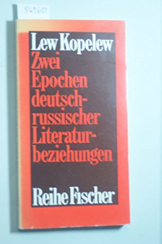 9783100406019: Zwei Epochen deutsch-russischer Literaturbeziehungen