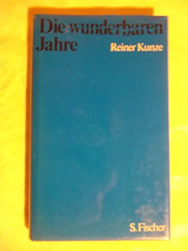 Imagen de archivo de Die wunderbaren Jahre: Prosa (German Edition) a la venta por HPB-Emerald