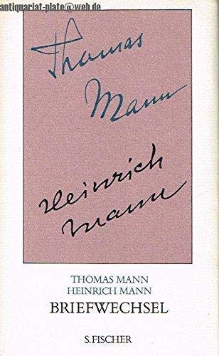 Beispielbild fr thomas mann - heinrich mann: briefwechsel 1900 - 1949 zum Verkauf von alt-saarbrcker antiquariat g.w.melling