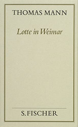 Imagen de archivo de Thomas Mann, Gesammelte Werke in Einzelbnden. Frankfurter Ausgabe: Lotte in Weimar: Roman: Bd. 7 a la venta por medimops
