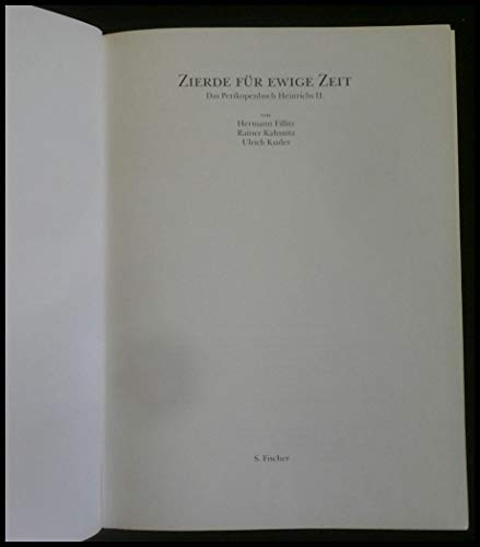 Stock image for Zierde fr ewige Zeit. Das Perikopenbuch Heinrichs II for sale by Salsus Books (P.B.F.A.)