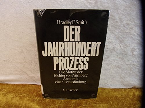 Beispielbild fr Der Jahrhundert Prozess .Motive der Richter von Nuernberg. zum Verkauf von Buchhandlung-Antiquariat Sawhney