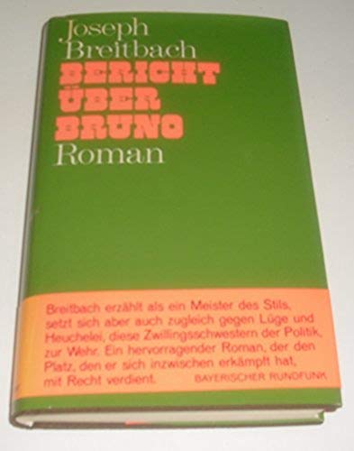 Imagen de archivo de Bericht ber Bruno : Roman. a la venta por Hbner Einzelunternehmen