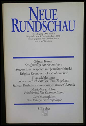 Neue Rundschau - 90/1. 101 Jahrgang 1990. Heft 1.