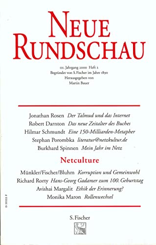 Neue Rundschau, Jhg. 2000, Heft 2 - Netculture