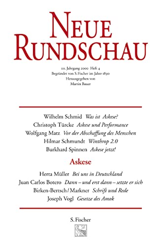 Imagen de archivo de Neue Rundschau 2001/3: Buddenbrooks nach 100 Jahren a la venta por medimops