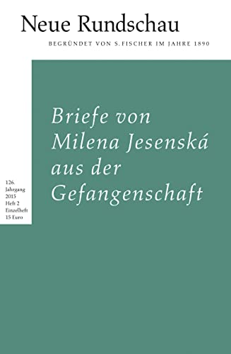 9783108091026: Neue Rundschau 2015/2: Briefe von Milena Jesensk aus dem Gefngnis