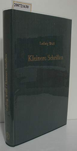 Kleinere Schriften zur altdeutschen Philologie. Herausgegeben von Werner Schröder. (= Kleinere Schriften zur Literatur- und Geistesgeschichte). - Wolff, Ludwig