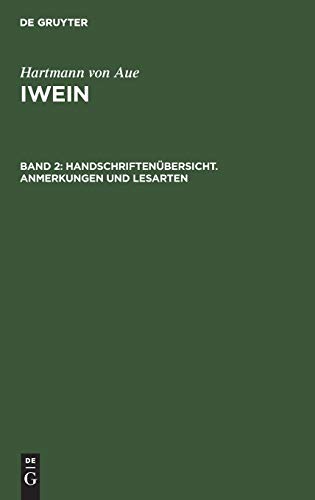 Stock image for Handschriftenbersicht. Anmerkungen und Lesarten (German Edition) for sale by California Books