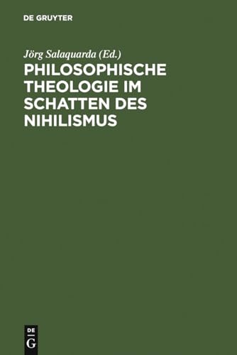 Imagen de archivo de Philosophische Theologie Im Schatten Des Nihilismus a la venta por Revaluation Books