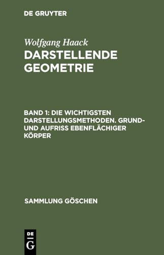 Beispielbild fr Darstellende Geometrie (Sammlung Gaschen) zum Verkauf von medimops
