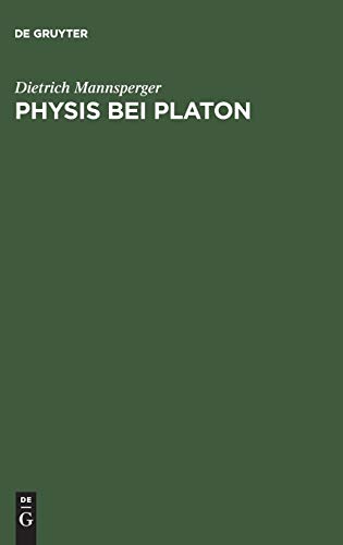 9783110025606: Physis bei Platon