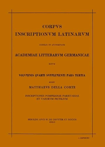 9783110031836: Corpus Inscriptionum Latinarum (4)