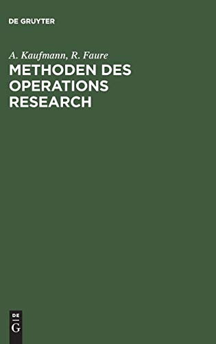 Beispielbild fr Methoden des Operations Research. Eine Einfhrung in Fallstudien zum Verkauf von medimops