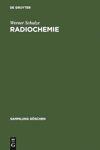 Beispielbild fr Radiochemie (Sammlung Gschen) zum Verkauf von medimops