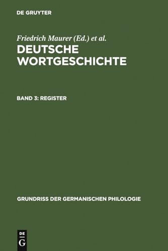 9783110036206: Register: 17 (Grundri Der Germanischen Philologie)