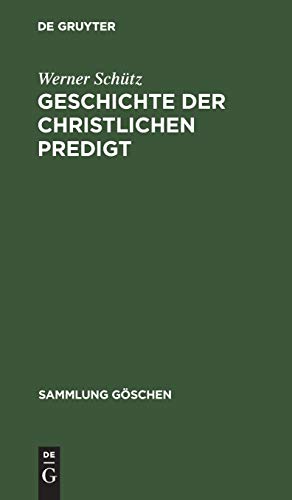 Geschichte der christlichen Predigt. Literaturverz. S. 225 - 228.