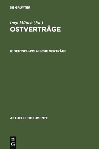 Beispielbild fr Ostvertrge II. Deutsch-polnische Vertrge zum Verkauf von Bernhard Kiewel Rare Books