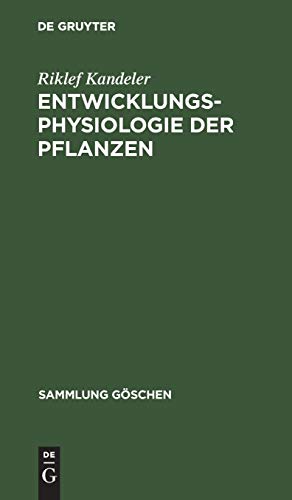 Beispielbild fr Entwicklungsphysiologie der Pflanzen. Sammlung Gschen ; (Bd. 7001) zum Verkauf von books4less (Versandantiquariat Petra Gros GmbH & Co. KG)