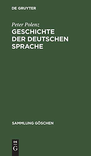 Beispielbild fr Geschichte Derdeutschen Sprache zum Verkauf von Ammareal