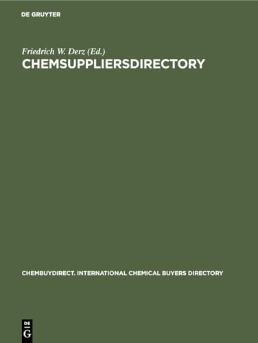 Imagen de archivo de chem Suppliers directory. chemBUYdirect. International Chemical Buyers Directory. a la venta por Antiquariat J. Hnteler