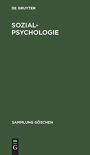 9783110043099: Sozialpsychologie: 5104 (Sammlung Gschen)