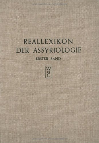 Imagen de archivo de Reallexikon der Assyriologie und Vorderasiatischen Archaologie Erster Band: A - Bepaste (German Edition) a la venta por Zubal-Books, Since 1961