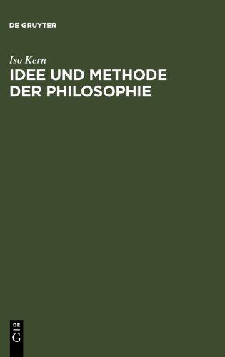 Idee Und Methode Der Philosophie (9783110048438) by Kern, ISO