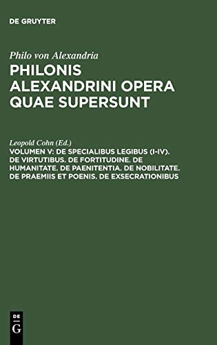 Beispielbild fr Opera quae supersunt. Vol. V. zum Verkauf von SKULIMA Wiss. Versandbuchhandlung