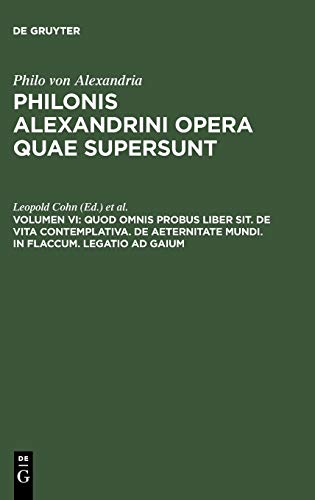 Beispielbild fr Opera quae supersunt. Vol. VI. zum Verkauf von SKULIMA Wiss. Versandbuchhandlung