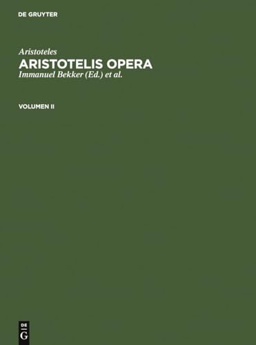 9783110056341: Aristoteles: Aristotelis Opera