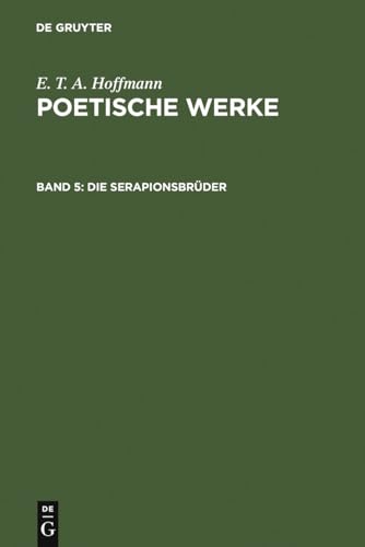 9783110056518: Die Serapionsbrder, Band 1 (German Edition)