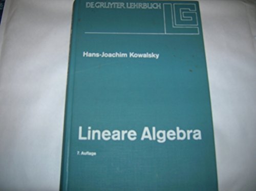 9783110058598: Lineare Algebra