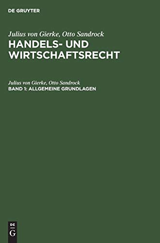 9783110059335: Allgemeine Grundlagen: Der Kaufmann Und Sein Unternehmen