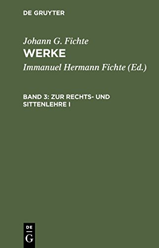 Stock image for Werke, 11 Bde., Bd.3, Zur Rechtslehre und Sittenlehre I. for sale by Revaluation Books