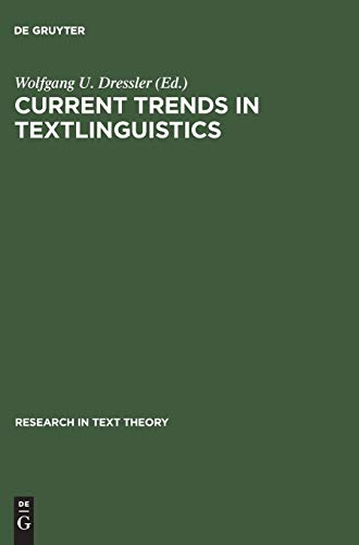 9783110065183: Current Trends in Textlinguistics: 2 (Research in Text Theory, 2)