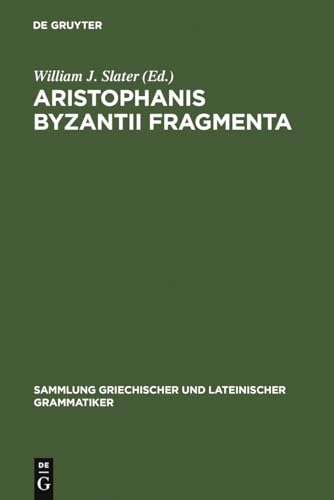 Beispielbild fr Aristophanis Byzantii Fragmenta zum Verkauf von PsychoBabel & Skoob Books